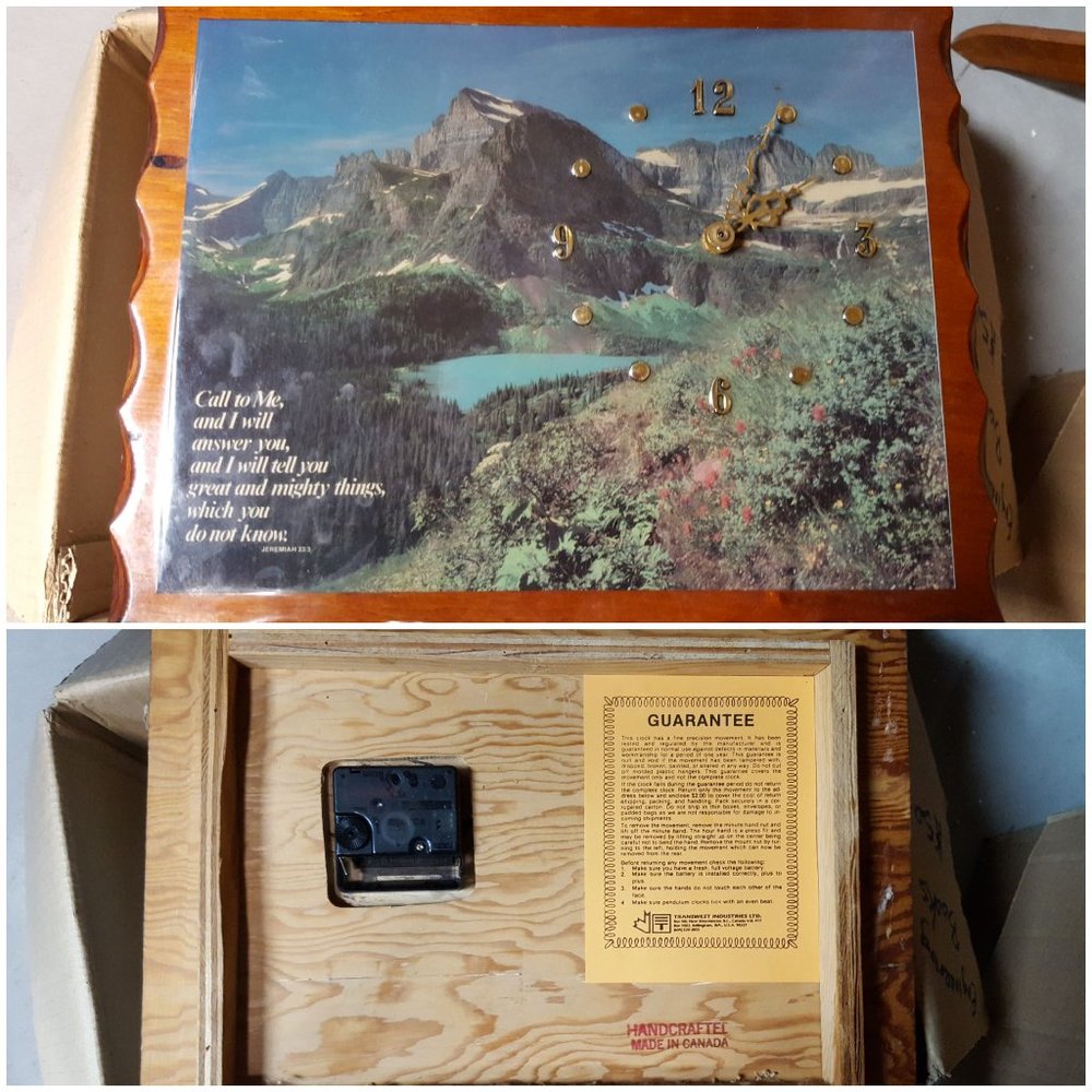 Vintage Handcrafted Clock
